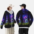 thumbnail image 4 of Kdxio Butterfly Purple Bottle Flower Print Women Men Sun Protection UPF 50+ Jackets Zip Up Long Sleeve Hoodie Hiking Lightweight with Pockets, 4 of 7
