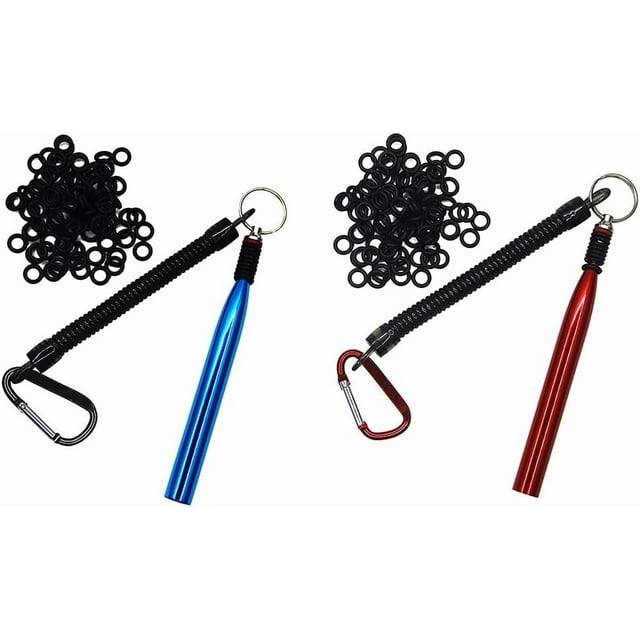 GHSDFBB Wacky Rig Tool and 300 PCS Worm O-Rings,Wacky Ring Tool, Wacky Worm Kit for Senko Stick Soft Baits