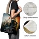 thumbnail image 3 of Good Omens Bolso de tela con estampado de lienzo para mujer, bolsa de compras reutilizable y estética, con cremallera interior, regalo para mujer,40*40cm., 3 of 6