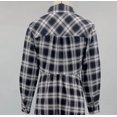 thumbnail image 4 of Fall Dresses for Women V Neck Casual Long Sleeve Button Down Shirt Plaid Shirt Wide Maxi Dress, 4 of 9