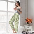 thumbnail image 4 of Uemuo Daisies Flowers Pattern Women's Wide Leg Palazzo Lounge Pants with Pockets Light Weight Loose Comfy Casual Pajama Pants-XX-Large, 4 of 9