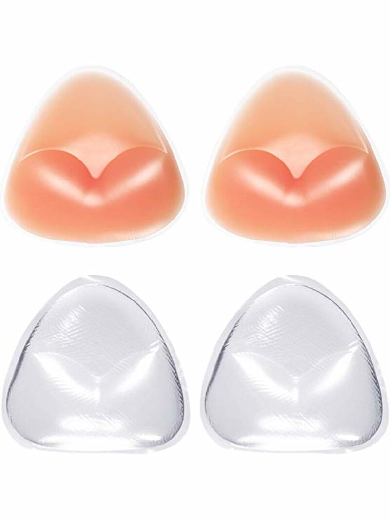 2 Pairs Silicone Bra Inserts Pushup Breast Pad Invisible Reusable Bra