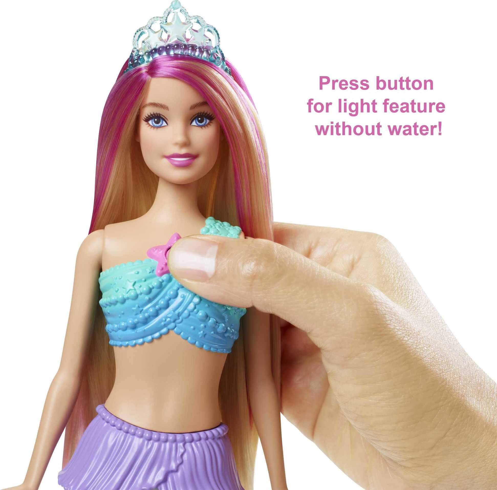Barbie Dreamtopia Mermaid Doll with Extra-Long Two-Tone Fantasy Hair & 7+  Hair Styling Accessories, For 3 to 7 Year Olds