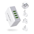 thumbnail image 1 of LENCENT Cargador USB, Ladron Enchufes con 4 Puertos USB, 4.4A 5V Adaptador para Viaje, Adaptador de, 1 of 7