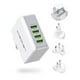 thumbnail image 1 of LENCENT Cargador USB, Ladron Enchufes con 4 Puertos USB, 4.4A 5V Adaptador para Viaje, Adaptador de, 1 of 7