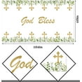thumbnail image 5 of Baptism Tablecloth First Communion Indoor Outdoor Party Table Cloth 60x84 Inch Kitchen Dining Room Table Cover Decoration (60" x 102"), 5 of 5