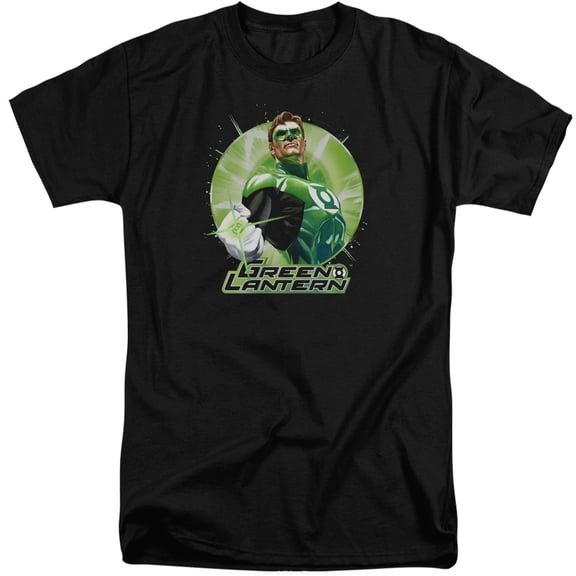 JLA Justice League Green Static S/S Adult Tall Black