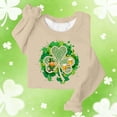 thumbnail image 2 of TaTaai Womens Holiday Graphic Sweatshirt St Patricks Day Long Sleeve Crewneck Loose Fit Casual Pullover Top Luck Theme Gift, 2 of 5