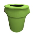 thumbnail image 1 of SpandexCover55G-LimeX84 Stretch Spandex Trash Can Cover 55 gal Round, Lime, 1 of 1