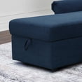 thumbnail image 5 of Devon & Claire Sofia Storage Sofa Bed Reversible Sectional, Navy Blue, 5 of 7