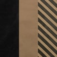 thumbnail image 5 of JAM Paper Kraft Black Stripes & Solids Deluxe Set Wrapping Paper, 87.5 sq ft, 3/Rolls, 5 of 5