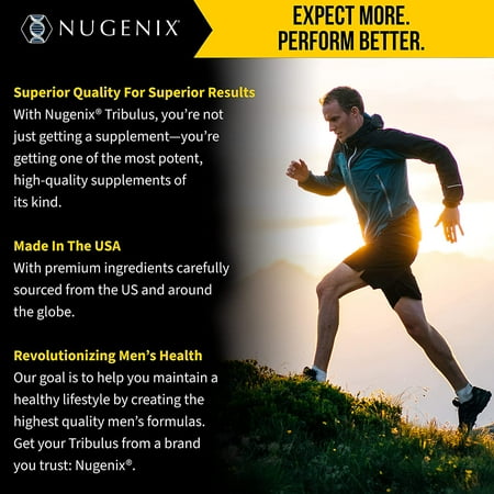 Nugenix Essentials Tribulus Terrestris for Men, Extra Strength, 60 Count