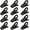 12pcs Black, variant on Unbranded Chip Clips, Magnetic Bag Clips with Air Tight Seal for Food Storage, 12 Pieces (Gray)