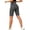 Dark Gray, variant on Women's 3D Texture High Waist Yoga Shorts, Tummy Control Scrunch Butt Lifting Gym Shorts with Peach Enhancing Design, Seamless Fitness Workout Shorts for Running Cycling Dark Gray S