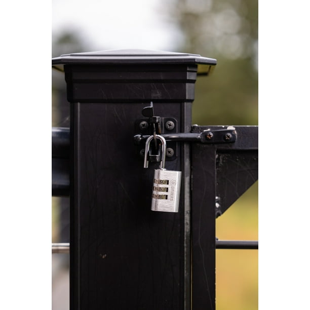 Brinks Resettable 3-Dial Combination Padlock, 28mm Aluminum Body