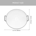 thumbnail image 2 of PENIKOKO Living Room Large Tray Silver Round Serving Platters for Parties 1Pcs, 2 of 5