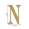thumbnail image 3 of Efavormart 4" Letter N Gold Self-Adhesive Rhinestone Number Stickers for DIY Crafts, Handicraft Art, Graduation Cap Decorations Birthday Party, Wedding Alpha-Numeric stickers, 3 of 10