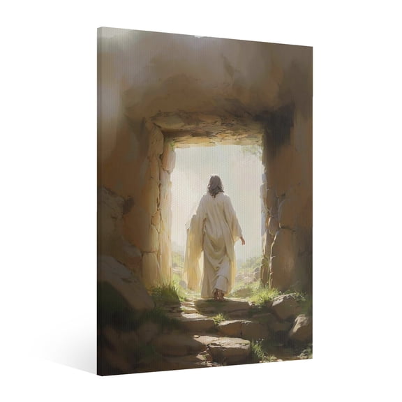 Vintage Jesus Canvas Wall Art Paint Framed, Jesus Pictures Canvas Print Posters Wall Decor, Christian Christmas Wall Art Home Decor for Living & Prayer Room Bedroom Wall Decor Framed
