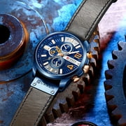 Curren Man Luxury Big Brand Leather Quartz Wristwatches With Chronograph New Fashion Trend Male Watches - Quartz Wristwatches