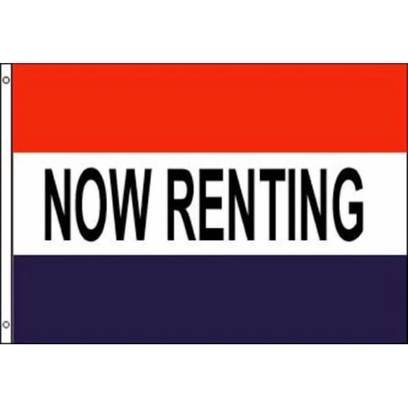 Now Renting 3X5 Flag Banner #406 Advertizing Flags Sign 3 X 5 Rent Window Signs