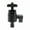 Black, variant on Portable Aluminum Alloy Ball Head for Tripod and PTZ with Standard 1/4inch Screw Interfaces Spherical Small PTZ
