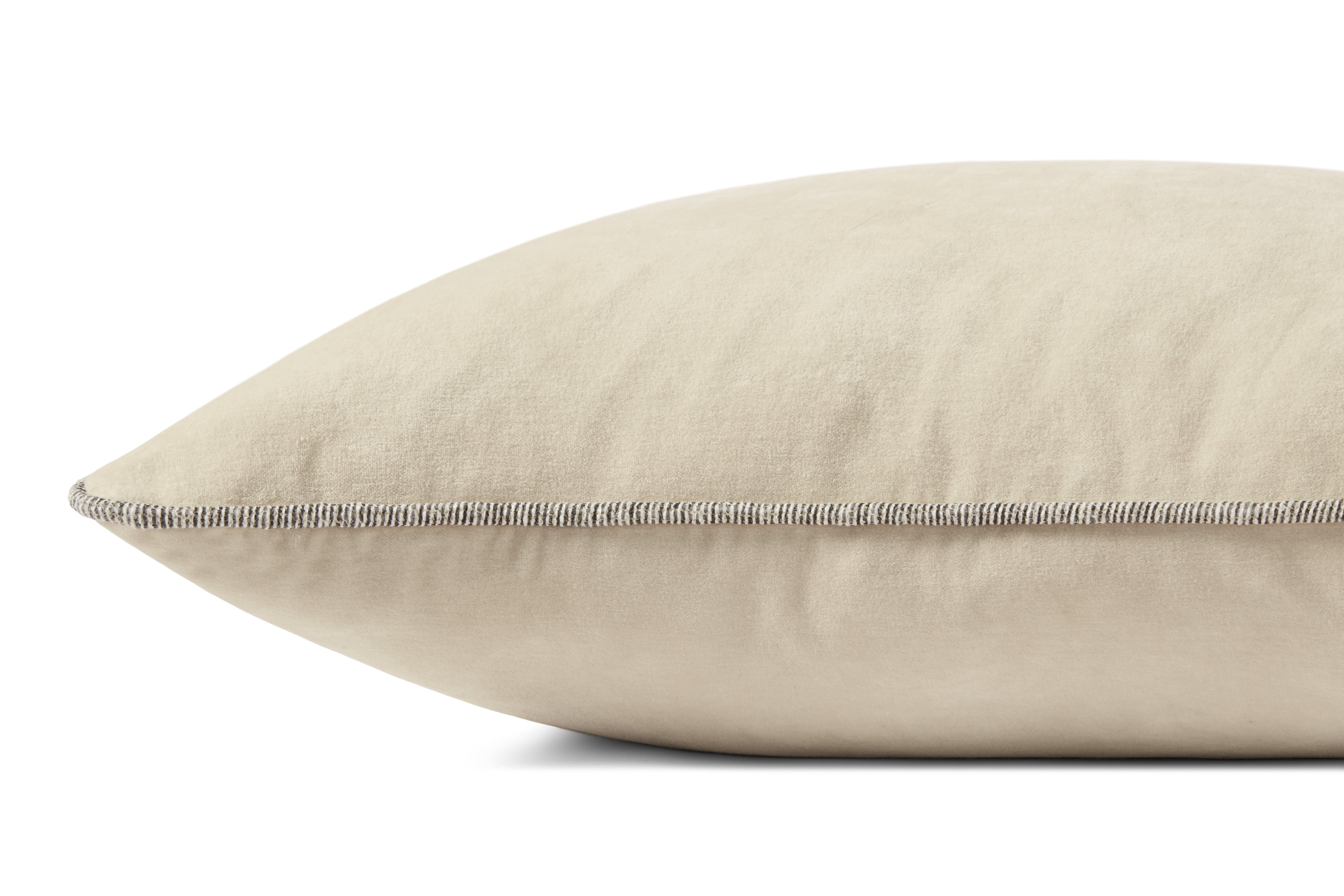 Chris Loves Julia x Loloi Liza Ivory 22'' x 22'' Decorative Pillow