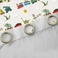 thumbnail image 4 of Castle Fairy Cartoon Train Boy Girl Black Out Curtains,Kawaii Animal Dinosaur Curtains Pack of 2 (42x63 Each),Transportation Theme Bedroom Curtains,Super Cozy Room Decor, 4 of 6