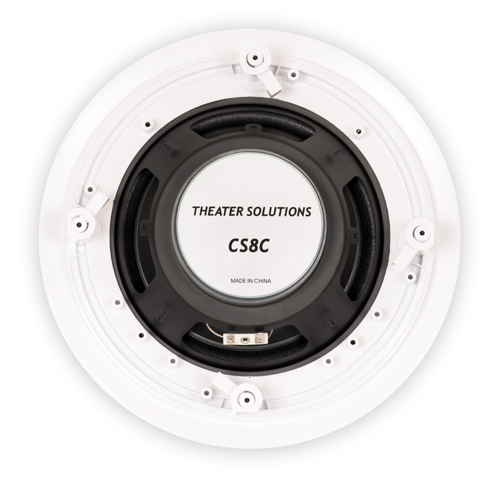 Theater Solutions CS8C In Ceiling 8" Speakers Surround Sound Home Theater Pair - image 4 of 5