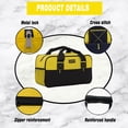 thumbnail image 4 of Bolsa organizadora de herramientas FASTECH impermeable de 14 pulgadas, amarilla, 4 of 7