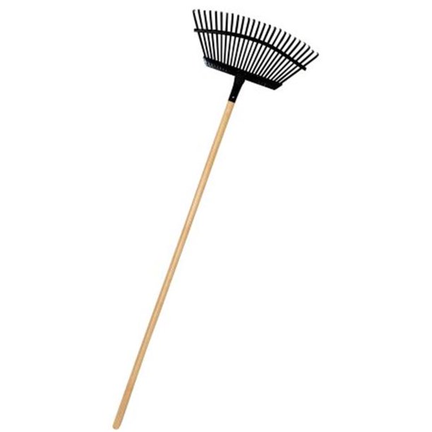 True Temper 18" Superflex Lawn Rake Black