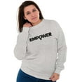 thumbnail image 4 of Female Girl Power Empowering Women Women Crewneck Sweatshirt Brisco Brands L, 4 of 6