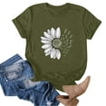 thumbnail image 3 of Outfmvch t shirts for women Summer T Shirt Plus Size Loose Girl Short Sleeve Graphic Casual Tees womens tops Army Green, 3 of 6