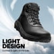 thumbnail image 3 of Botas de senderismo NORTIV 8 NMUMHB2505 impermeables de cuero para hombre, negras 11, 3 of 8