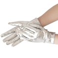thumbnail image 3 of Uniform Gloves Performance Mittens Full Finger Patent Leather Carnival Gloves, 3 of 5