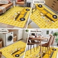 thumbnail image 5 of Area Rugs 2.7'x5', Farmhouse Truck Carpet for Living Room Bedroom Dining Room, Country Bee Daisy Yellow Buffalo Lattices Throw Kitchen Rugs Non Slip Washable Rectangle Indoor Outdoor Rugs, 5 of 8