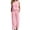 Pink, variant on Womens Summer 2 Piece Outfits Cotton Fashionable Solid Color Sleeveless Top and Button Down Pants Lounge Set