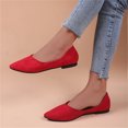 thumbnail image 7 of Dagaeig Gray Dress Shoes Women Women Flat Shoes Female Comfort Walking Flat Loafer Slip On Leather Loafer Comfort Flat Shoes Outdoor Driving Shoes Fashion Shoes (Red,8), 7 of 7