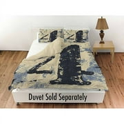 Thumbprintz Vintage Numbers 4 Standard Sham, 30" x 22"