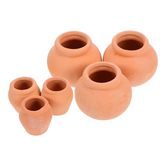 BESTOYARD 6Pcs Brown Terracotta Planters Clay Pots for Small Plant