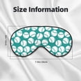 thumbnail image 5 of Naloa Green Baseball Print Sleep Mask for Sleeper, Light Blocking Sleeping Eye Mask for Women Men, Eye Shade with Adjustable Strap for Travel, Nap,Meditation, 5 of 7