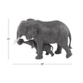 thumbnail image 4 of 20" x 13" Gray Polystone Elephant Sculpture, by DecMode, 4 of 12
