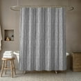 thumbnail image 4 of Creative Products Gray And White Herringbone Pattern 71x74 Shower Curtain, 4 of 7