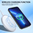 thumbnail image 4 of SaniMore for iPhone 14 Pro 6.1" 2022 Transparent Magnetic Case, Rugged Clear PC Back & TPU Bumpers Case with Wireless Charging for iPhone 14 Pro Shockproof Protective Cover, Black, 4 of 9
