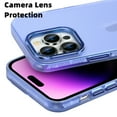 thumbnail image 2 of ELEHOLD Slim Case for iPhone 14 Pro Max 6.7 inch Matte Frosted Case with Metal Camera Lens Frame Anti-Fingerprint Dustproof Shockproof Protective Case,Purple, 2 of 7