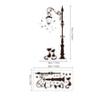 thumbnail image 4 of Adhesivos de pared para lámpara de calle con dibujos animados y estrellas decorativas de gatos, 4 of 4