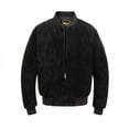 thumbnail image 2 of BASEBALL SUEDE LEATHER JACKET BY REED EST. 1950 (IMPORTED) (5XL, CAMEL), 2 of 10