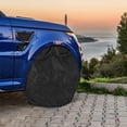 thumbnail image 4 of FONWILYO 2Pcs Black Rv Spare Tire Covers for Trailer Wheel Protector with Dirt and Maintenance Shield, 4 of 8