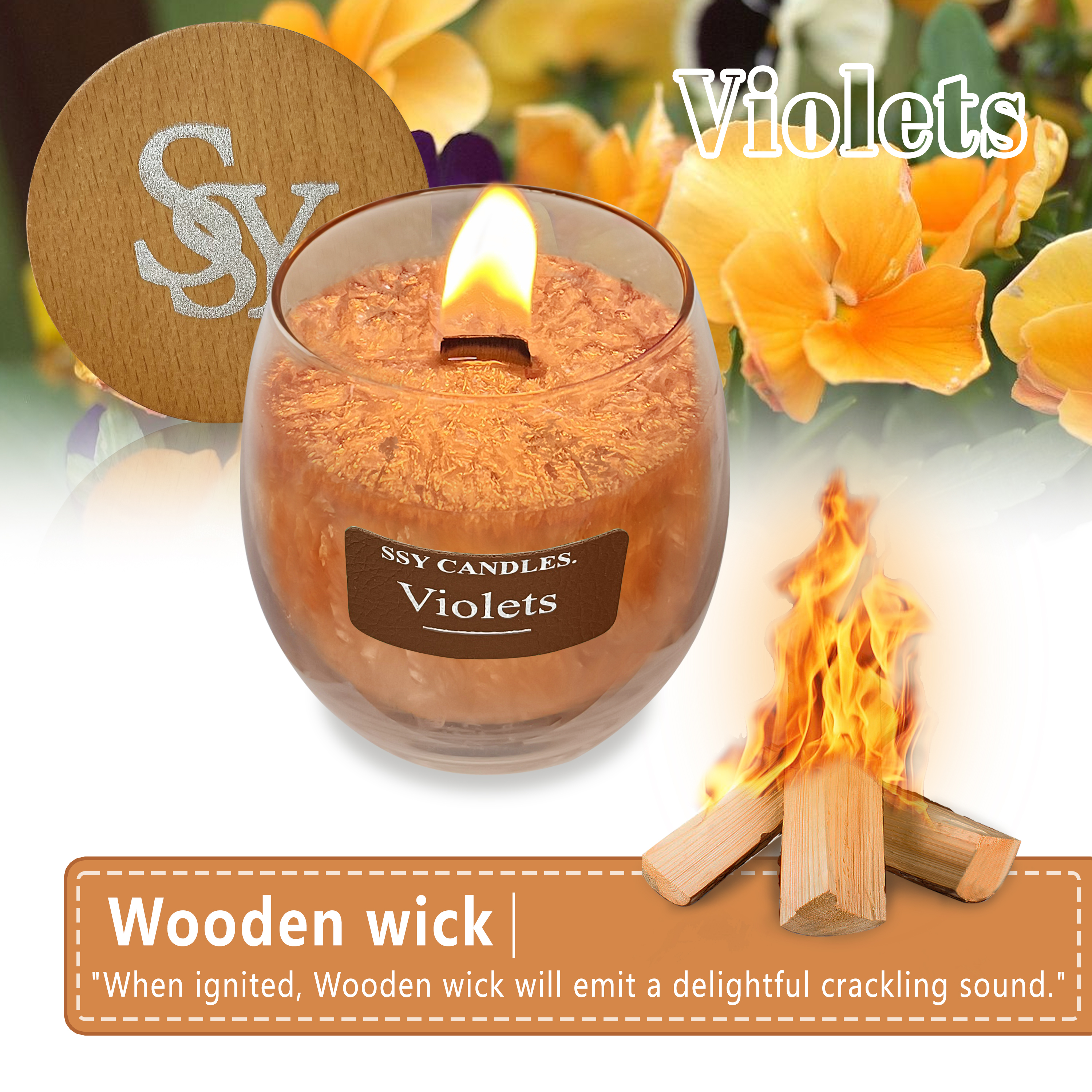 FCMSHAMD Incense Fragrance Scented Candle - Relaxing Aromatherapy, 7.9oz