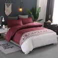 thumbnail image 1 of 2 Piece Quilt Cover Bedding Set, Wind Red, Twin, 1 of 2