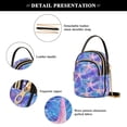 thumbnail image 4 of FORMRS Crossbody Bag for Women Quilted Travel Shoulder Cell Phone Purse with Chain Strap Handbag, Pink Starfish Pattern, 4 of 7